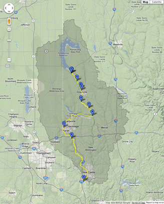 shenango river watershed map
